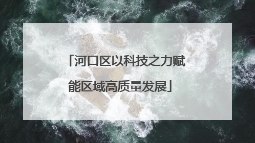 河口区以科技之力赋能区域高质量发展