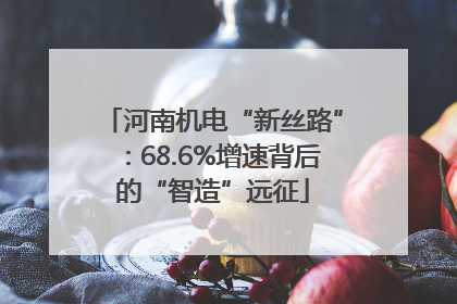 河南机电“新丝路”：68.6%增速背后的“智造”远征