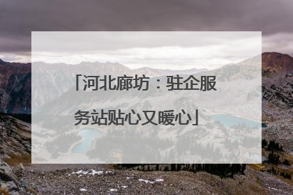 河北廊坊：驻企服务站贴心又暖心