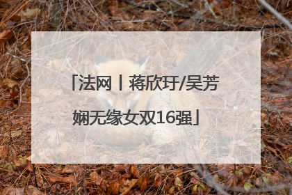 法网丨蒋欣玗/吴芳娴无缘女双16强