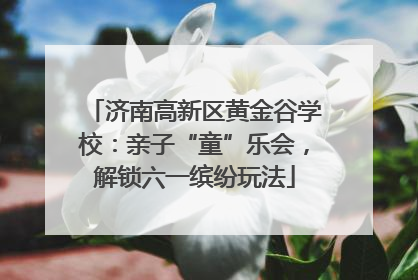 济南高新区黄金谷学校：亲子“童”乐会，解锁六一缤纷玩法