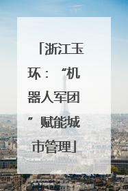 浙江玉环：“机器人军团”赋能城市管理