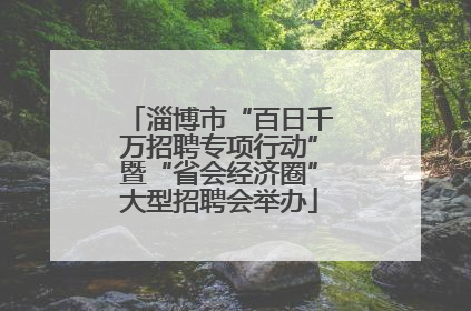 淄博市“百日千万招聘专项行动”暨“省会经济圈”大型招聘会举办
