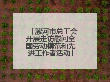 漯河市总工会开展走访慰问全国劳动模范和先进工作者活动