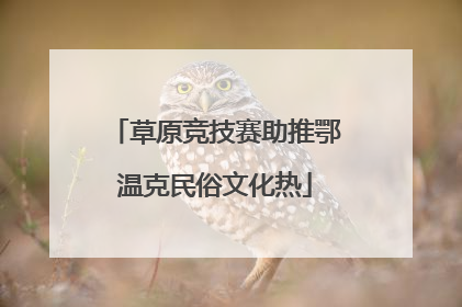 草原竞技赛助推鄂温克民俗文化热