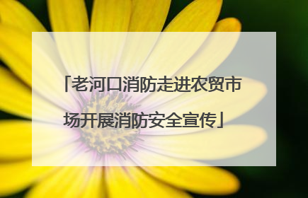 老河口消防走进农贸市场开展消防安全宣传