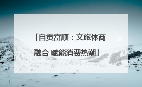 自贡富顺：文旅体商融合 赋能消费热潮