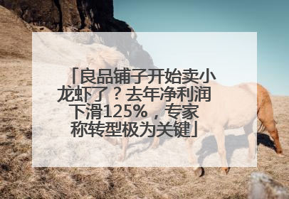 良品铺子开始卖小龙虾了？去年净利润下滑125%，专家称转型极为关键