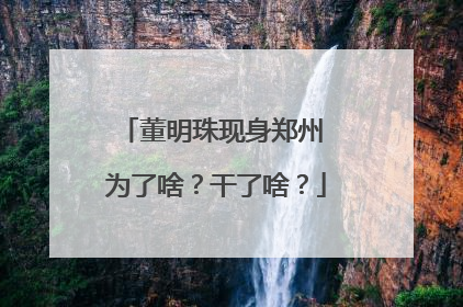 董明珠现身郑州 为了啥？干了啥？