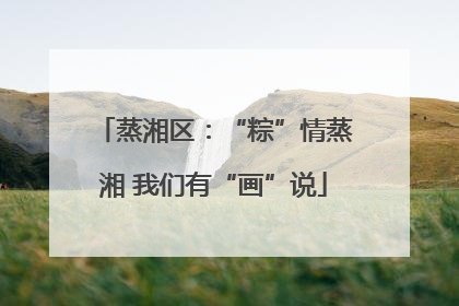 蒸湘区：“粽”情蒸湘 我们有“画”说