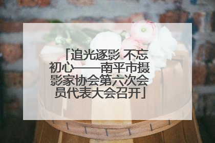 追光逐影 不忘初心——南平市摄影家协会第六次会员代表大会召开