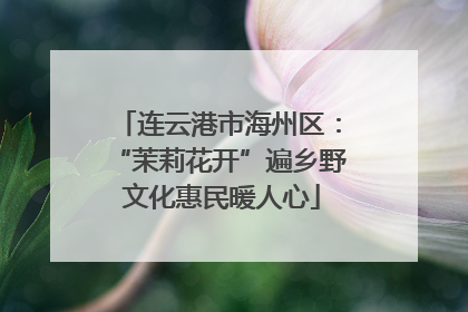 连云港市海州区：“茉莉花开”遍乡野 文化惠民暖人心