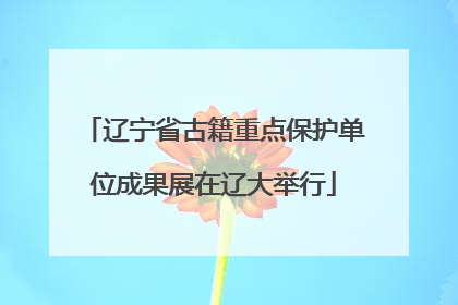 辽宁省古籍重点保护单位成果展在辽大举行