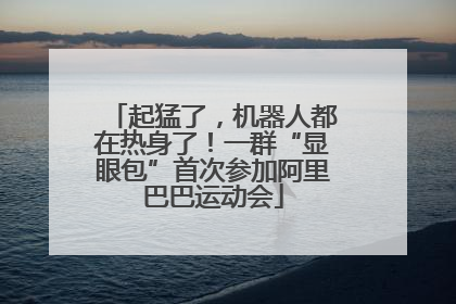 起猛了，机器人都在热身了！一群“显眼包”首次参加阿里巴巴运动会