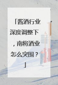 酱酒行业深度调整下，南将酒业怎么突围？