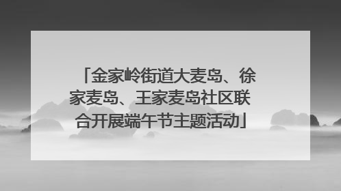 金家岭街道大麦岛、徐家麦岛、王家麦岛社区联合开展端午节主题活动