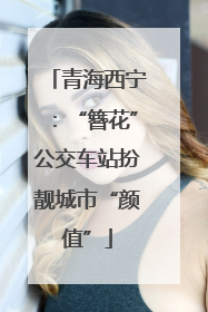 青海西宁：“簪花”公交车站扮靓城市“颜值”