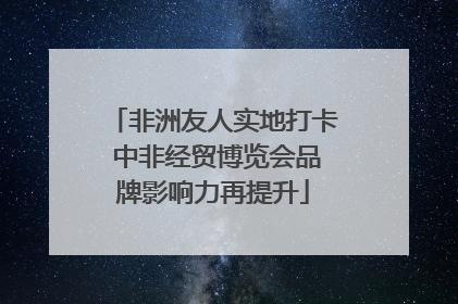 非洲友人实地打卡 中非经贸博览会品牌影响力再提升