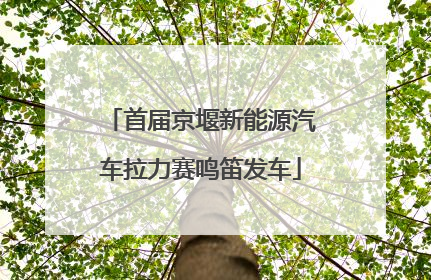 首届京堰新能源汽车拉力赛鸣笛发车