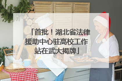 首批！湖北省法律援助中心驻高校工作站在武大揭牌