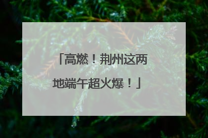 高燃！荆州这两地端午超火爆！