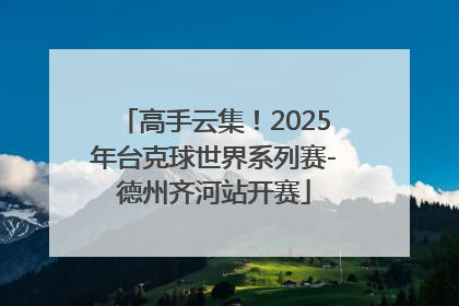 高手云集！2025年台克球世界系列赛-德州齐河站开赛