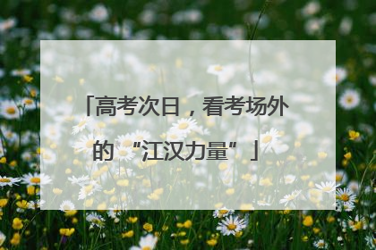 高考次日，看考场外的 “江汉力量”