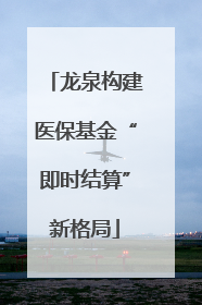 龙泉构建医保基金“即时结算”新格局