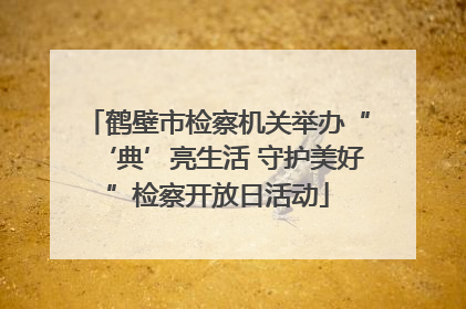 鹤壁市检察机关举办“‘典’亮生活 守护美好”检察开放日活动