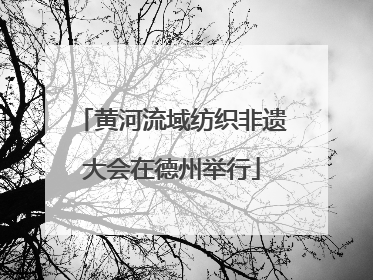 黄河流域纺织非遗大会在德州举行