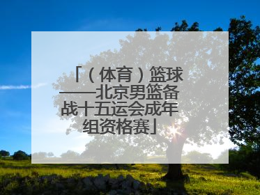 （体育）篮球——北京男篮备战十五运会成年组资格赛
