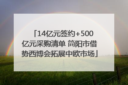 14亿元签约+500亿元采购清单 简阳市借势西博会拓展中欧市场