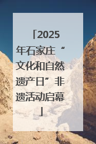 2025年石家庄“文化和自然遗产日”非遗活动启幕