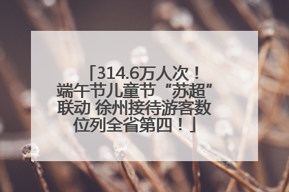 314.6万人次！端午节儿童节“苏超”联动 徐州接待游客数位列全省第四！