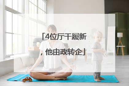 4位厅干履新，他由政转企