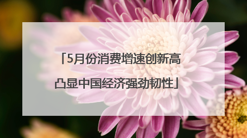 5月份消费增速创新高 凸显中国经济强劲韧性